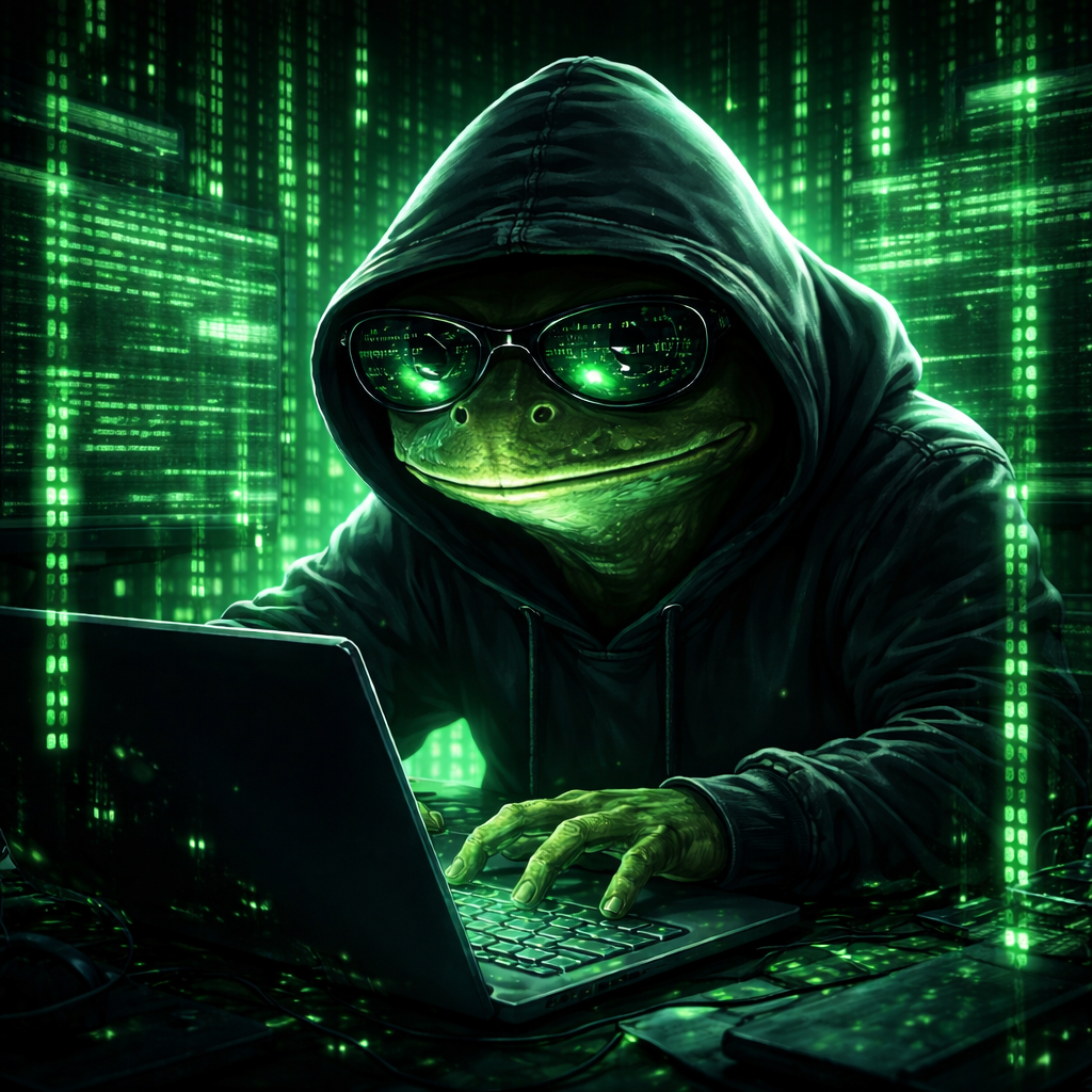 Signal Leak frog hacker artwork